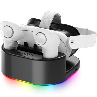 Charging Dock for Meta Oculus Quest 3/Quest 3S/Quest 2, VR Headset Charging