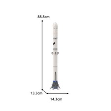 ZITIANYOUBUILD Two-section Orbital Launch Vehicle 1:110 Saturn V 1575pcs