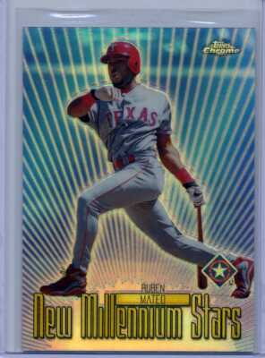 RUBEN MATEO 2000 Topps Chrome NEW MILLENIUM STARS REFRACTOR #8 - RANGERS