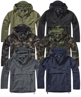 Brandit Herren Windbreaker Windjacke Regenjacke Wind Jacke leicht Sommer bis 5XL