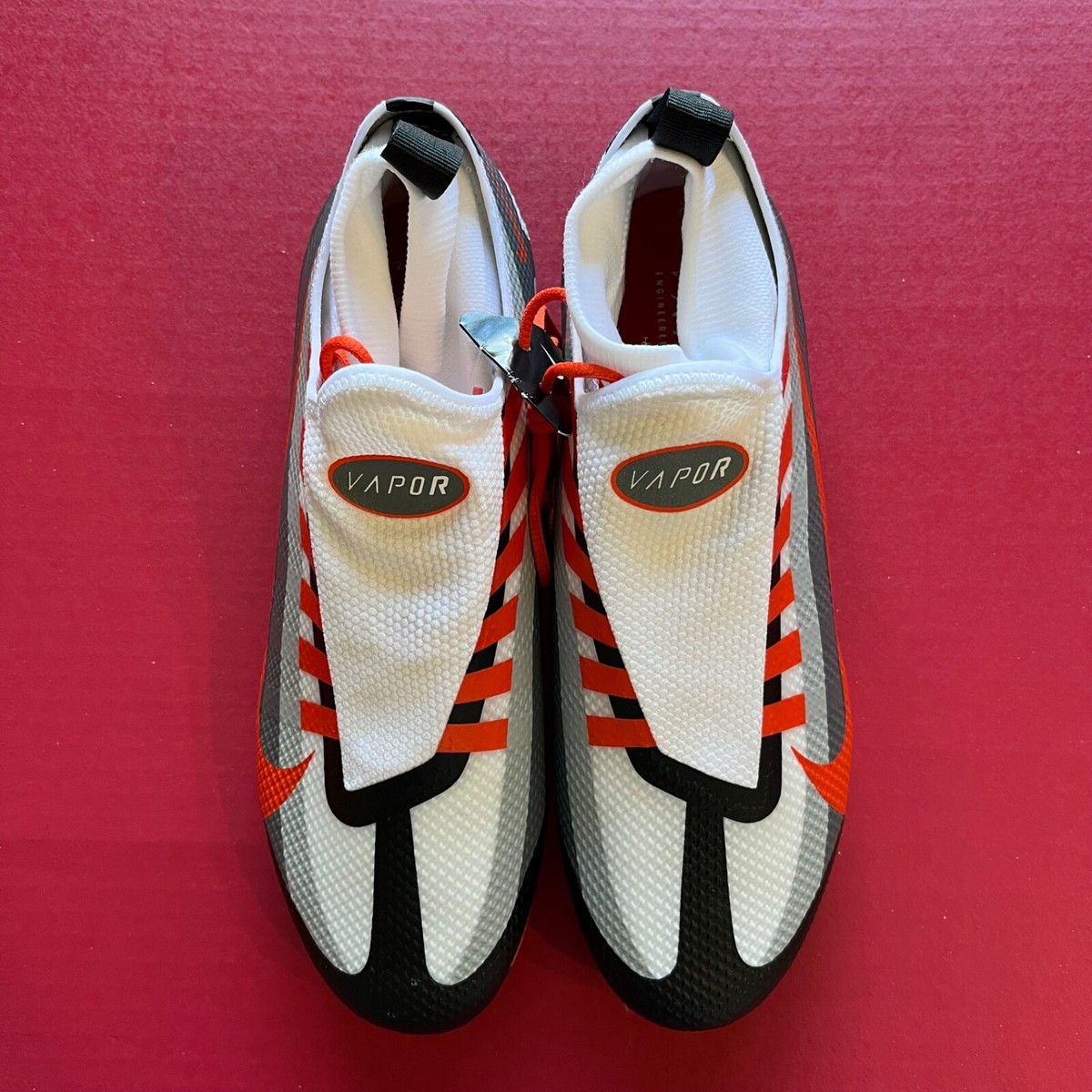Size 10.5 Nike Vapor Edge Pro 360 Orange Black White Football Cleats DV0778-004 Nike Vapor Edge Pro 360 Football Cleats DV0778-004 Orange  main image 2
