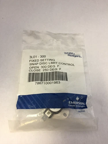WHITE RODGERS 3L01-300 FIXED SETTING SNAP DISC LIMIT CONTROL