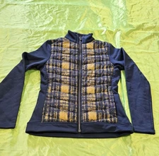 Peak Performance Fusion Zip Jacket Small Women's RRP £ 180 Dark Navy / Yellow