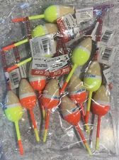 12-Pack Eagle Claw 1” Balsa Spring Float Bobber Fast Free Shipping