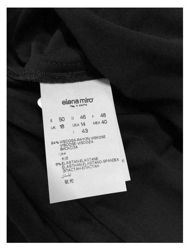 ELENA MIRÒ camicia donna jersey con bottoni automatici 94% viscosa 6% elast - Foto 9 di 9