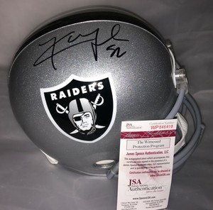khalil mack autographed helmet
