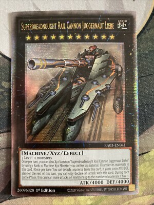 Superdreadnought Rail Cannon Juggernaut Liebe - 1st Ed QCR - RA03-EN041 - NM