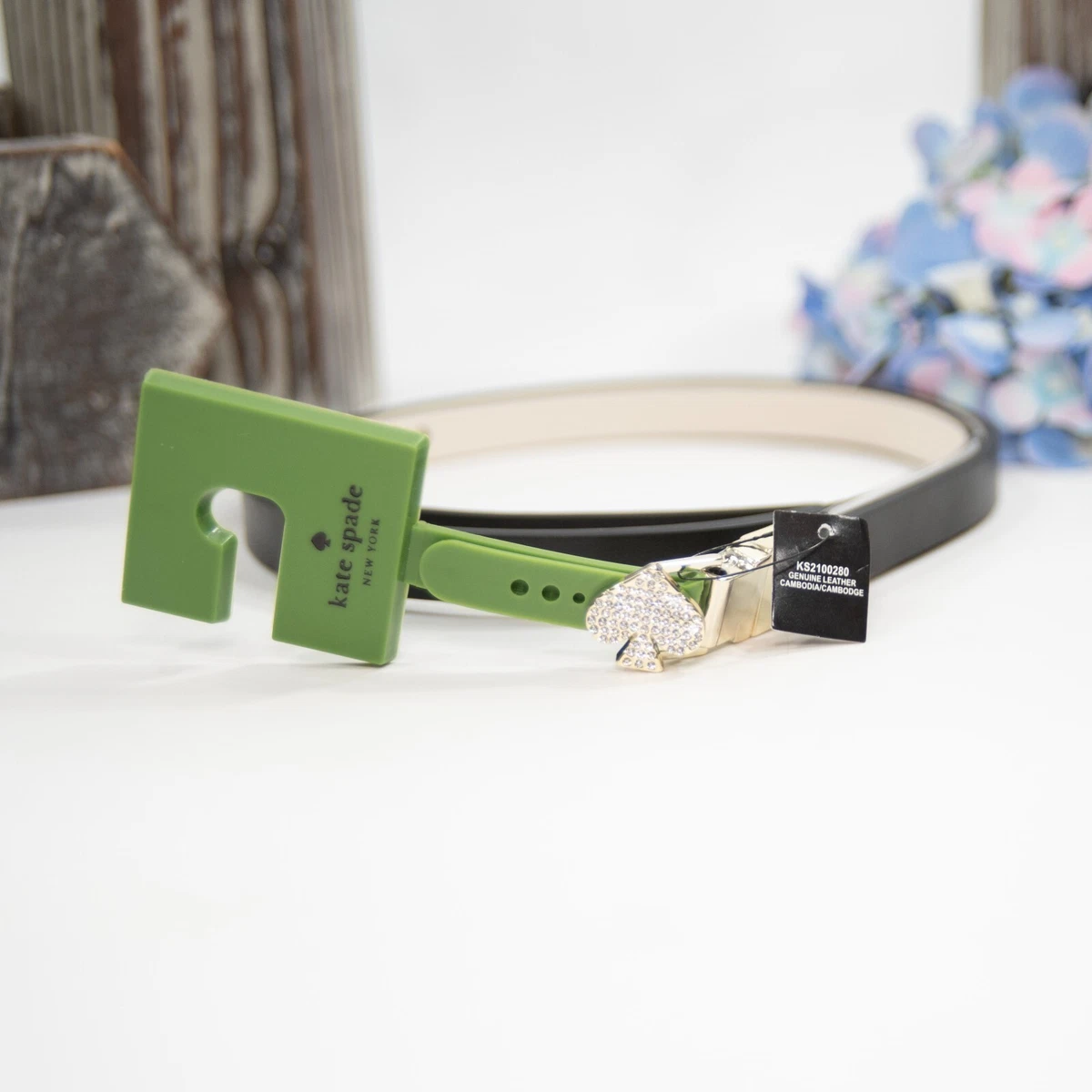 Kate Spade black and white plaid belt NWT size M kate spade new york Size M Black Belts for Women for sale | eBay main image 4