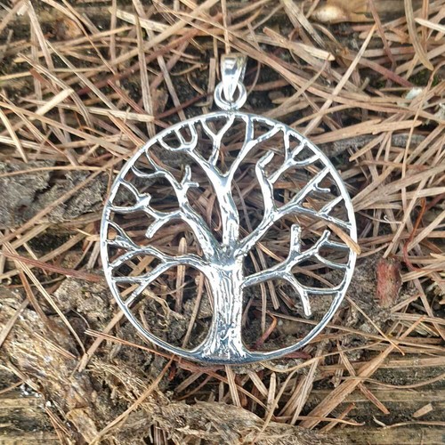 Anhänger Baum Lebensbaum 925 Silber 2,7 cm keltischer Silberschmuck - Bild 3 von 4