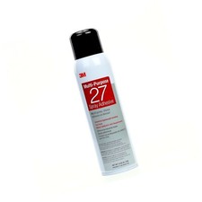 3M Multi-Purpose 27 Spray Adhesive, Clear, Net Wt 13.05 oz, tan