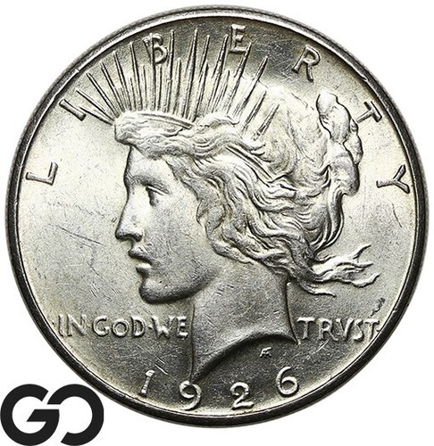 1926-S Peace Dollar, Lustrous BU