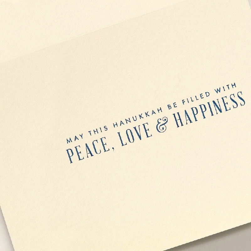 Crane Engraved Dreidels Hanukkah Greeting Cards, 10 cards, NIB - Image 3 of 3