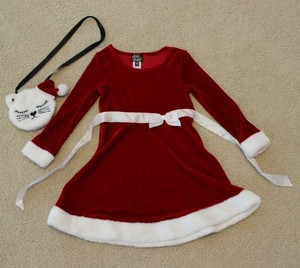 pink and violet christmas dress