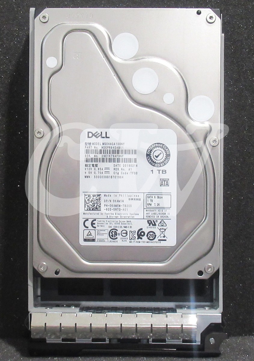 K4M5W MG04ACA100NY Dell ENTERPRISE 1TB 7.2K RPM 6Gb/s 3.5