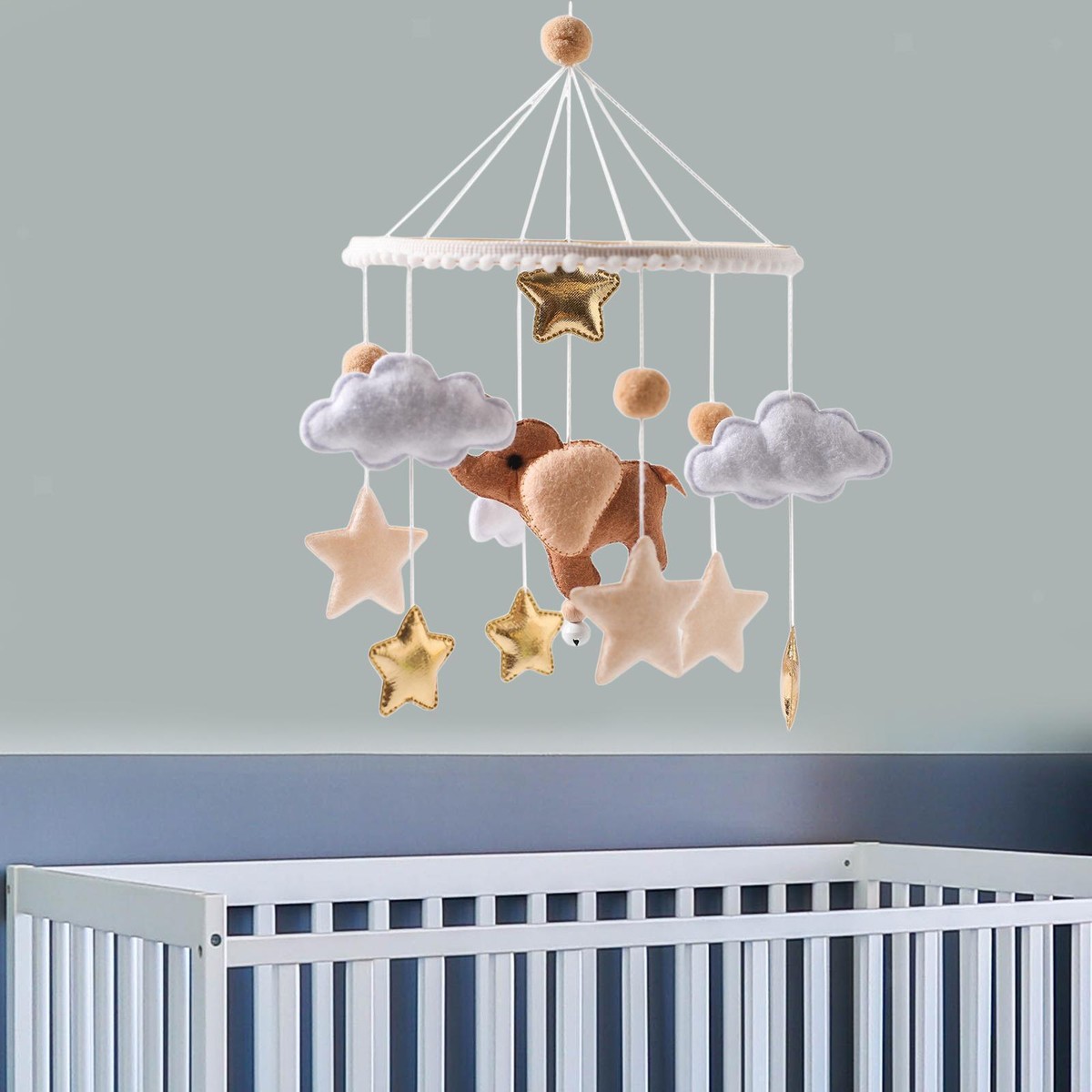 Ceiling Mobile Crib, Nursery Mobile Toy, Handmade Mobile Toy for