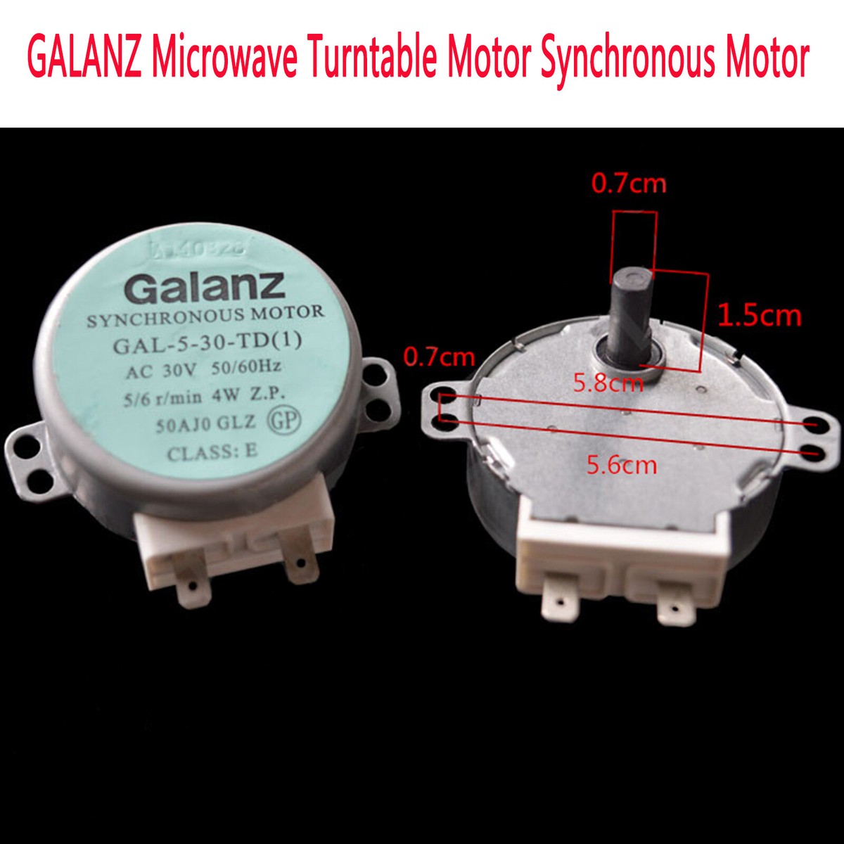 30V 4W Turntable Synchronous Motor GAL-5-30-TD for GALANZ