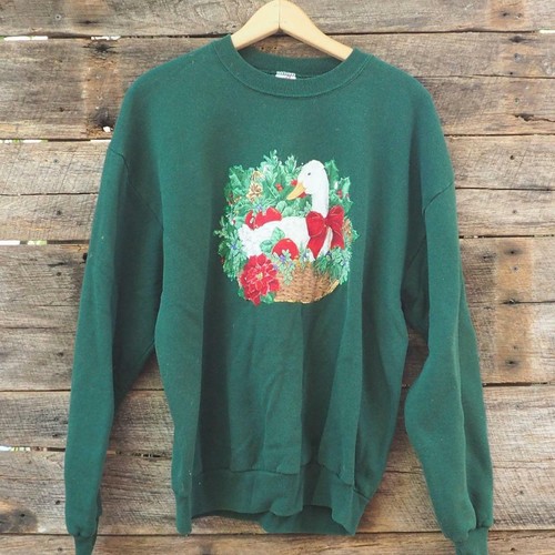 Vintage Jerzees Duck Ugly Christmas 