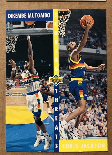 DIKEMBE MUTOMBO VINTAGE NBA HALL OF FAME SIX (6) CARD BASKETBALL LOT PICTURED - Afbeelding 7 van 8