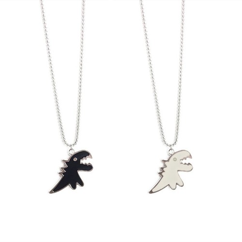 Dino Necklace Funny Dinosaur Neck Ornaments Relationship Jewelry Gifts for Lover - Bild 3 von 8