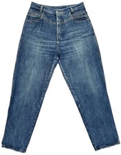 Vintage 80s GITANO Jeans SIZE 14 Short Blue Yoke Front High Rise 30x26 Mom Jeans