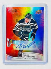 2021-22 UD Allure Full Rainbow Autographs #R14 Mike Hardman Blackhawks