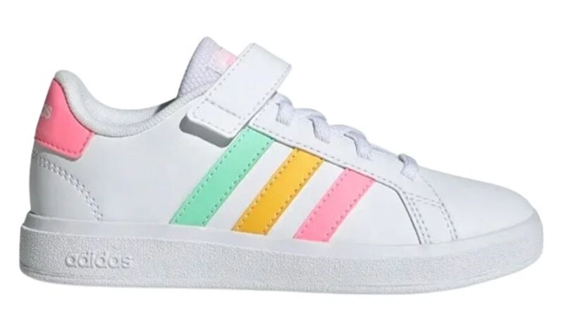 adidas Grand Court 2.0 EL Baskets en Blanc, Filles Baskets