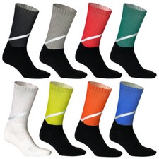 Pro Mens Womens Reflective Cycling Sports Ankle Socks XC Riding Bicycle Socks