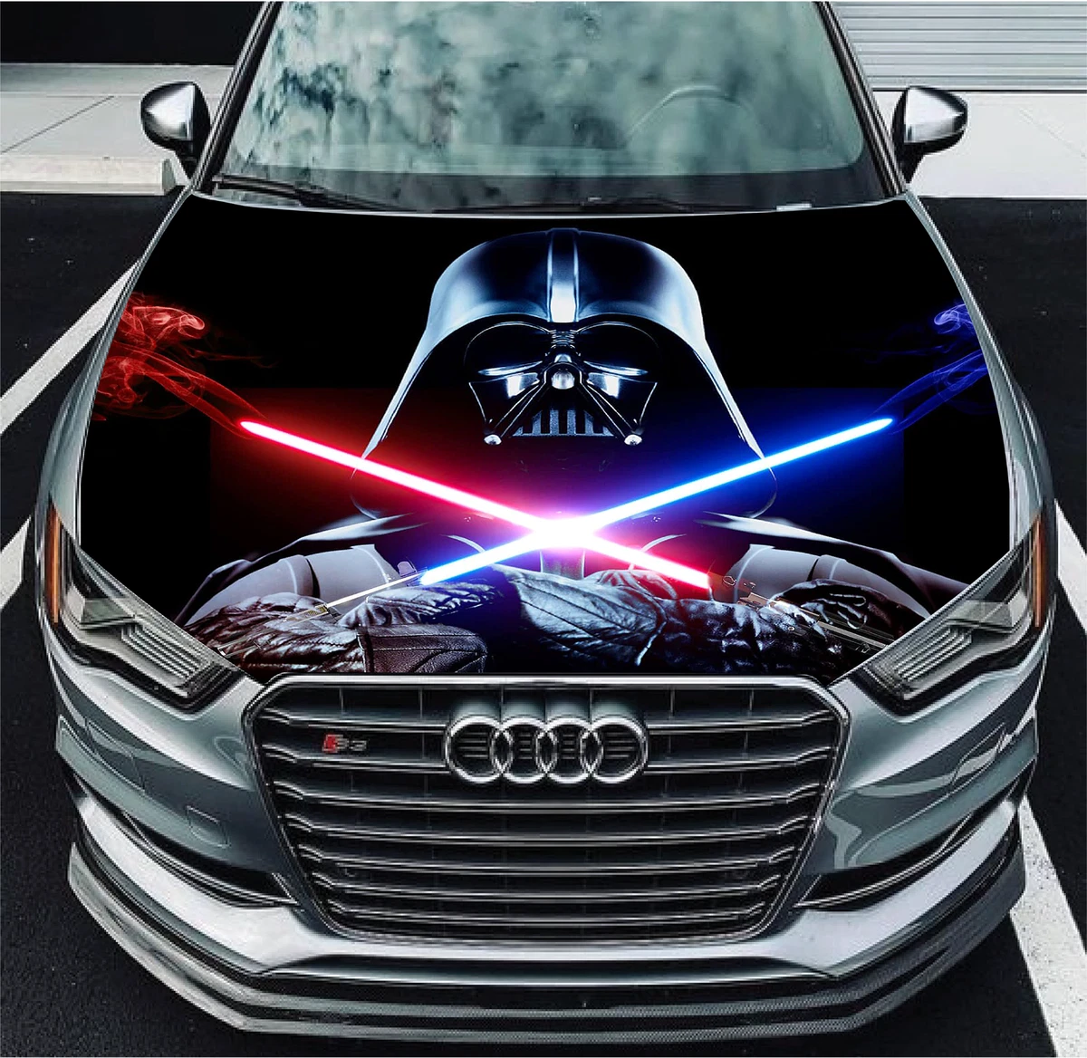 Vinyl Car Hood Wrap Color Graphics Decal Star Wars Hero Darth