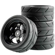 Rc Car Wheels Tires1/10 On-road for Tamiya tt01e tt02 Hpi Rs4 Traxxas 4tec MST