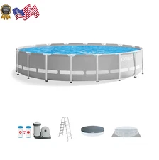 Prism Frame 20Ft X 52In above Ground Swimming Pool Set W/ Pump