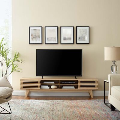 Modway Render 70'' Entertainment Center TV Stand in Oak
