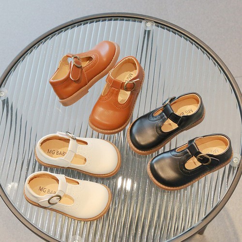 Boys Girls Toddler Leather Loafers Slip On Formal Party Shoes School Shoes Size - Picture 3 of 24