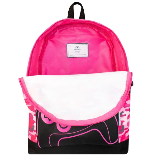 Mochila para jugadores Niños Niñas Bolso escolar Mochila Bolso para libros Camuflaje Rosa Negro Cremallera - Imagen 3 de 6