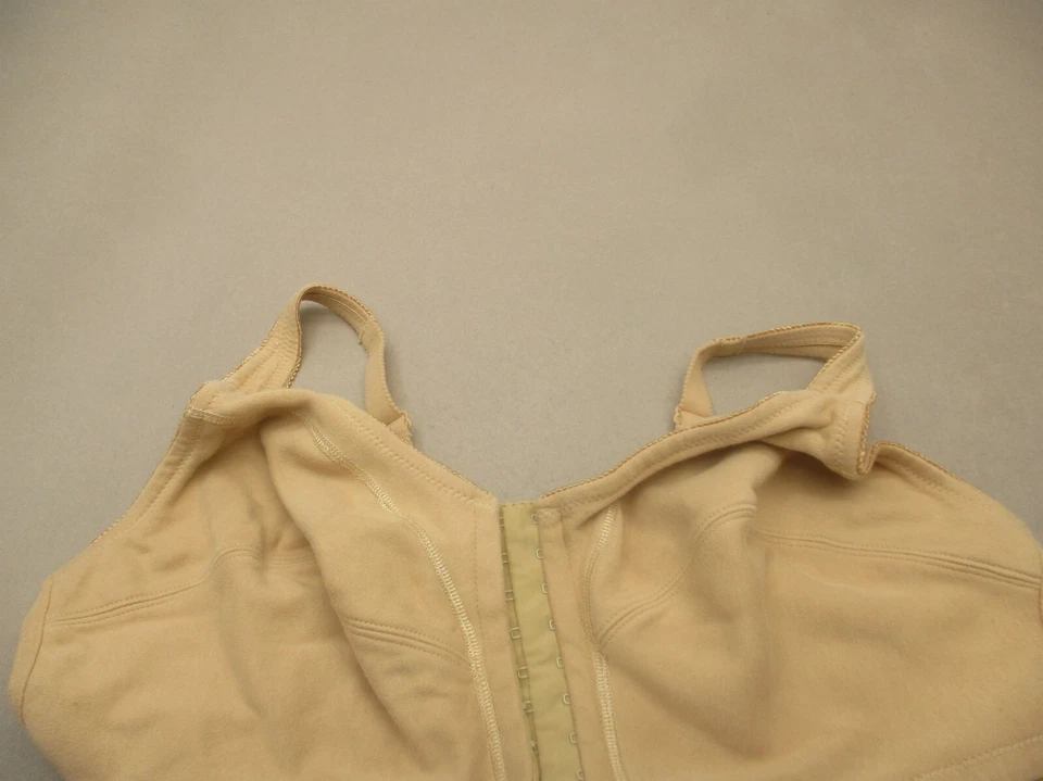 Sujetador Demi 46D Comfort Choice Mujer Beige Algodón Sin Forro Inalámbrico Cierre Frontal 8H Foto 2 de 4