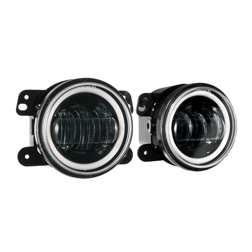 Par de luces antiniebla LED de 4 pulgadas DRL lámpara ojos de ángel para Dodge Journey 2009-2012 - Imagen 10 de 12