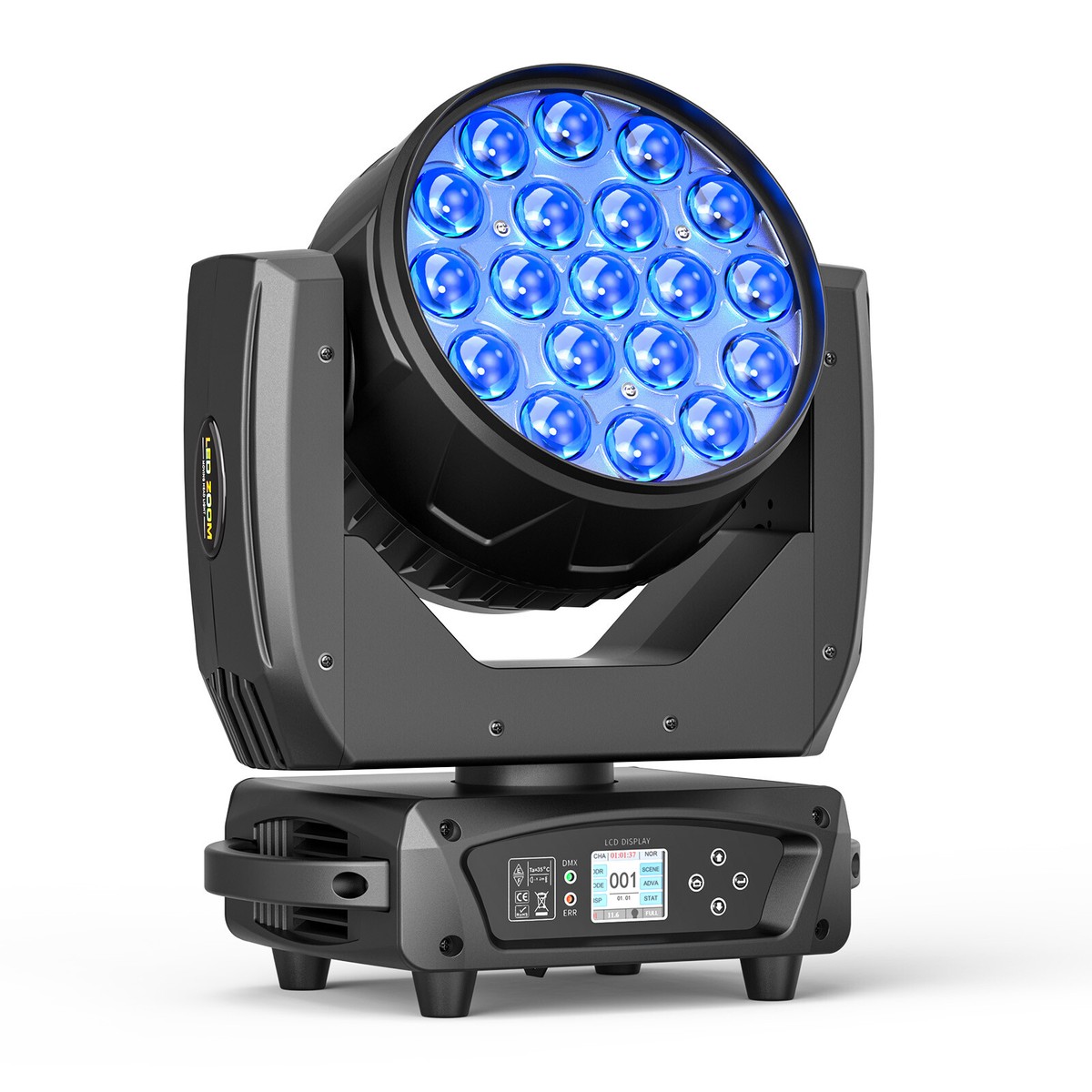 WTWグライドラグ 200cm x 140cm程度 19x20W Moving Head Lights RGBW 4-in-1 LED Stage Light with Zoom