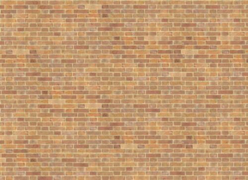 Dolls House Old Red Brick Paper Miniature Print Exterior Wallpaper 1:12 Scale - Picture 1 of 8