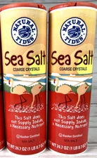 Natural Tides Kosher Certified Sea Salt Coarse Crystals BB:8/2027 (2 Pack)