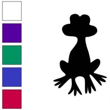 Frog Cute Cartoon, Vinyl Decal Sticker, Multiple Colors Sizes 7079