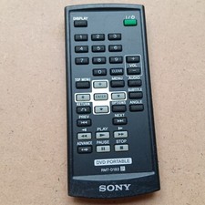 Sony Remote RM D183 Genuine DVD Portable Audio Top Manu Advance Angle Used #291