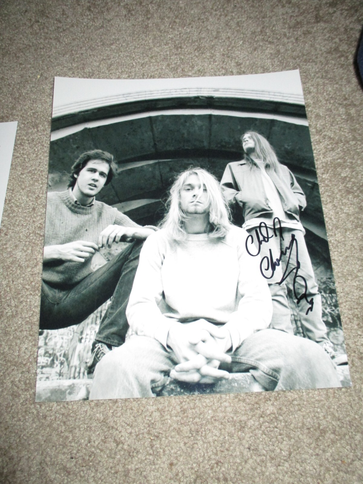 CHAD CHANNING Signed 8x10 KURT COBAIN Photo NIRVANA AUTOGRAPH 1 | eBay