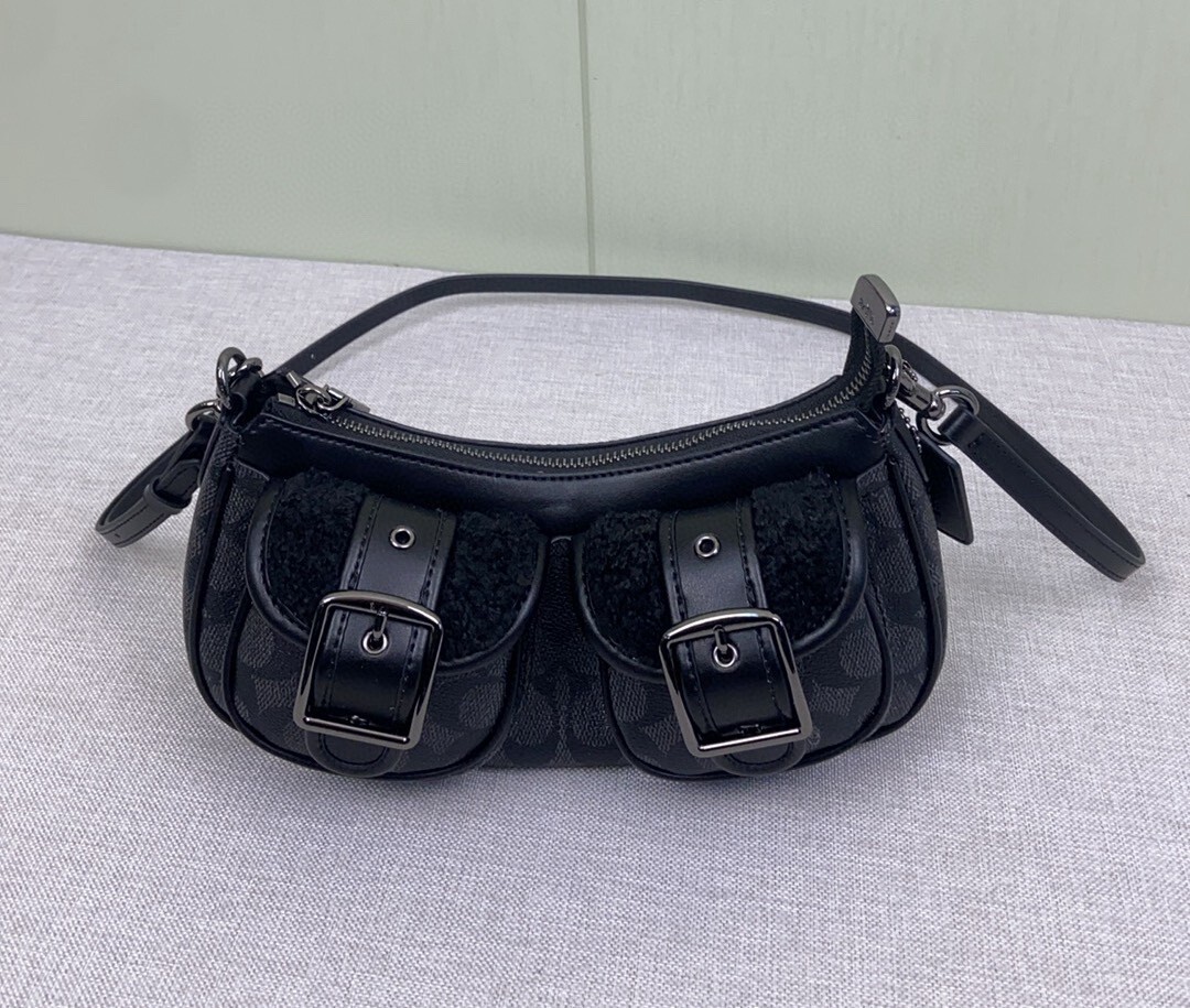 Coach Ashton Baguette Bag In Signature Canvas CY658 NWT | eBay