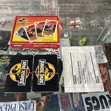 1993 Jurassic Park Dinosaur Escape Card Game Parker Brothers In Box With Manual