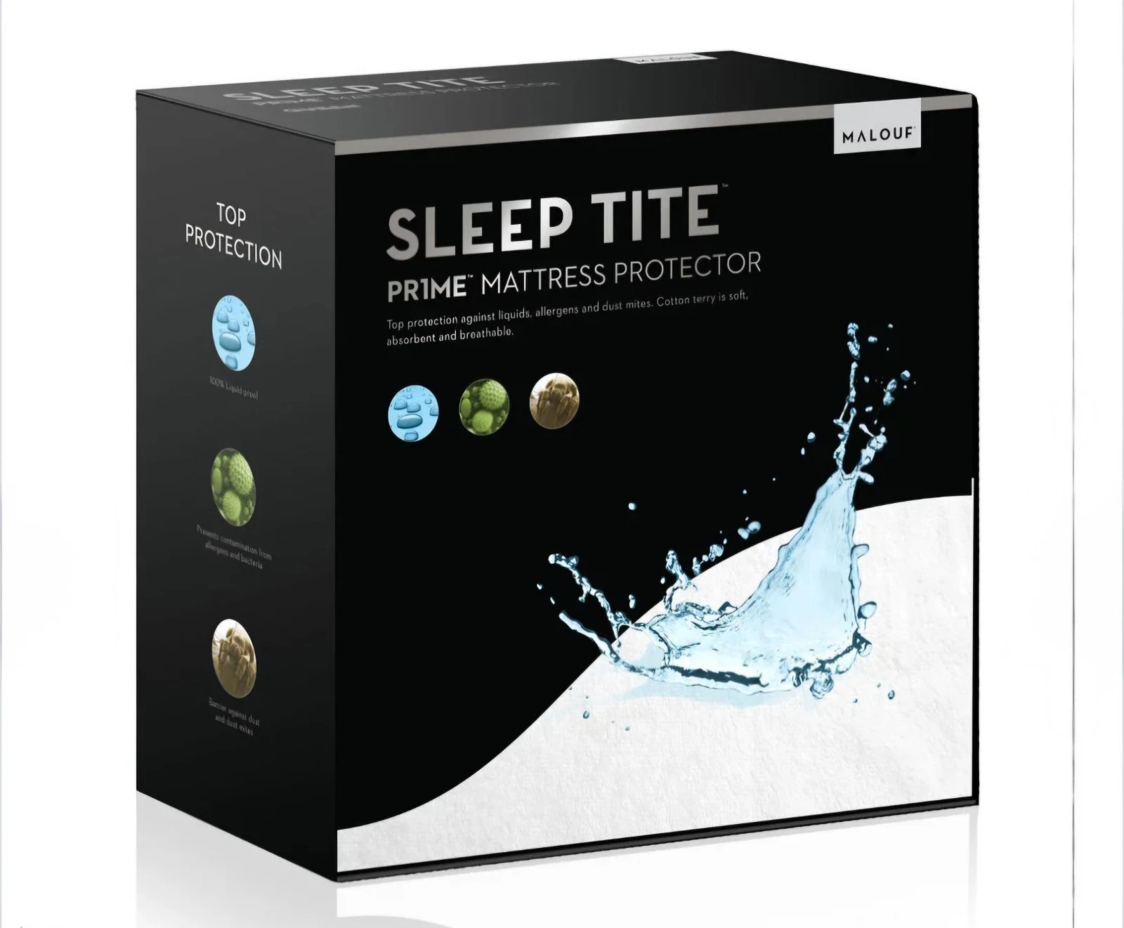 Malouf Sleep Tite Prime Terry Mattress Protector Twin XL Waterproof New
Opens in a new window or tab