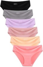 Seamless No Show Womens Underwear / 6 PACK / All Sizes / FREE SHIPPING