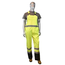 Radians RW30-ES1Y-5X Industrial Safety Coated Rain Bibs