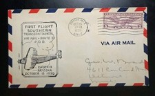 US 1930 AM Route 33 P.O.D. Phoenix, AZ Air Mail First Flight Cover