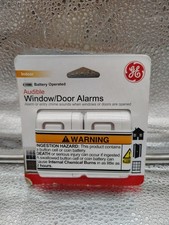 GE Indoor Security Audible Window/Door Alarms 2-Pack Sensor NEW