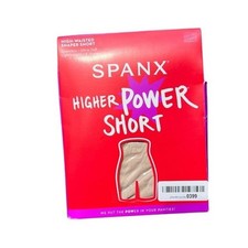 🌻SPANX Higher Power Short Large Nude Hi-Waisted Shapewear 155-185 lbs Open Box