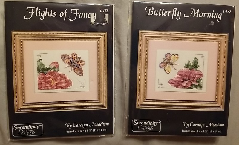 Serendipity Designs Carolyn Meacham L-172 L-173 Butterfly Floral Patterns